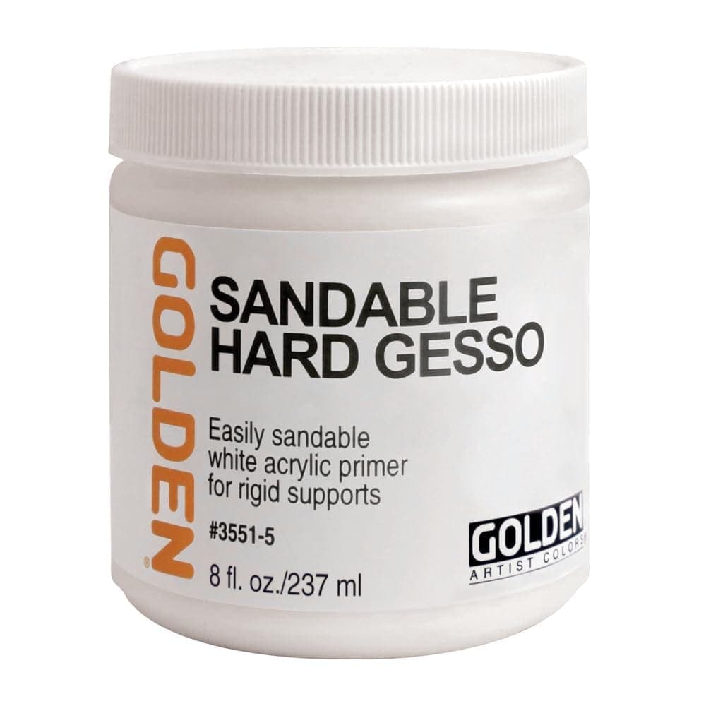 Golden Sandable Hard Gesso, 8 oz Jar