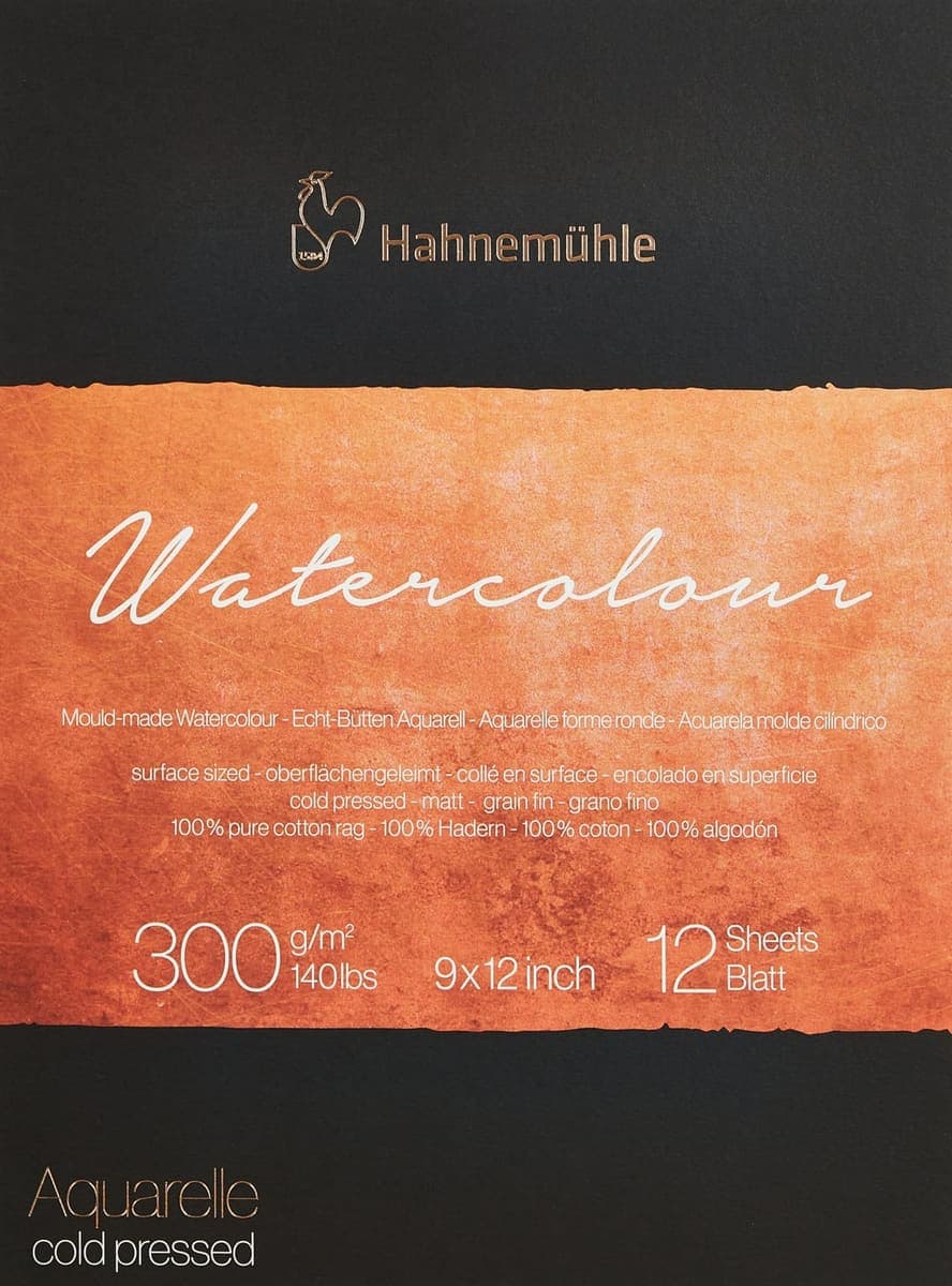 Hahnemühle Collection Watercolor 300 Pad, 9 x 12 in