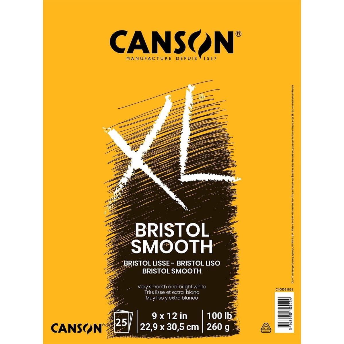 Canson XL Series Bristol Pad, Smooth, 9 x 12 in