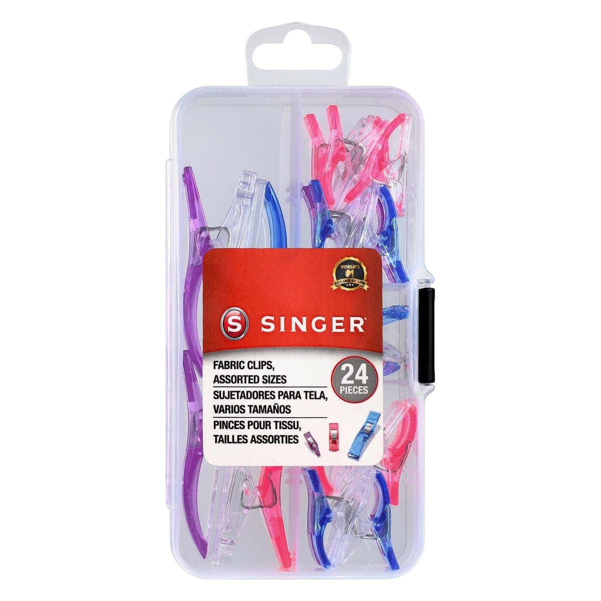 Singer Sewing and Quilting Clips with Case, 24 Count