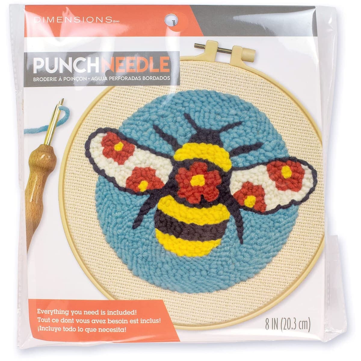 Dimensions Beginner Reverse Punch Needle Kit, 8 Inch