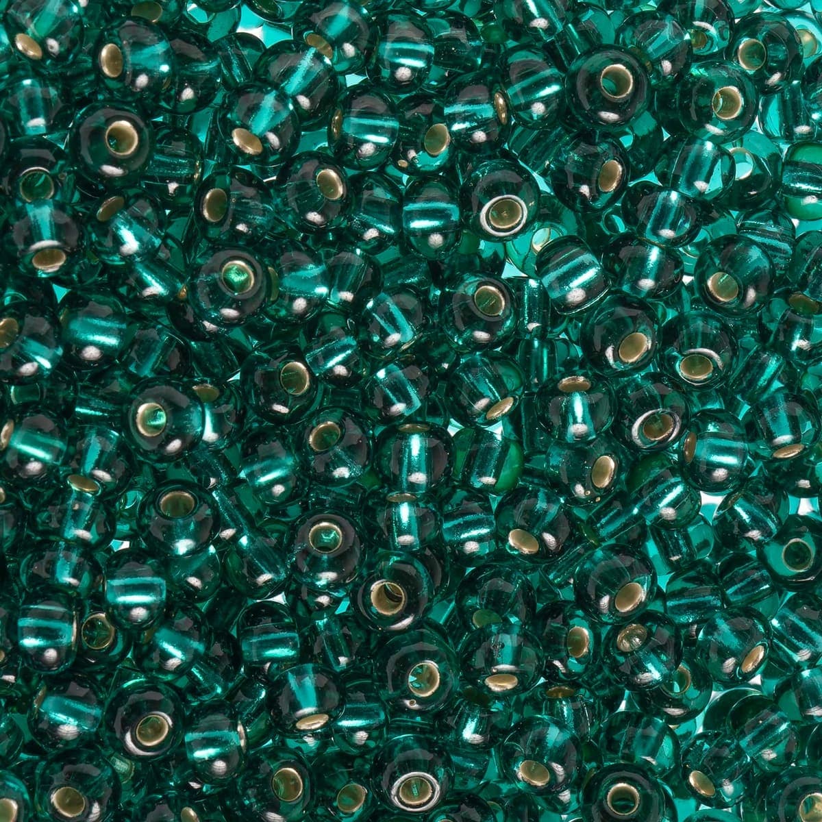 John Bead Czech Glass Seed Beads 6/0 Silver Lined, 23 g Vial