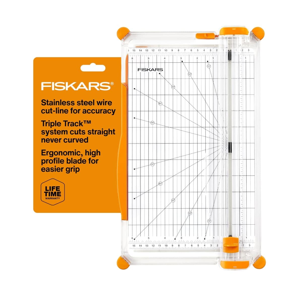 Fiskars SureCut Deluxe Paper Trimmer, 12 Inch Cut