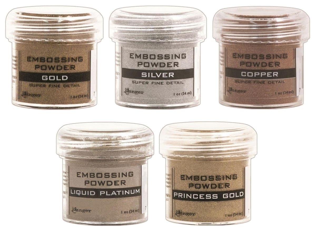 Ranger Metallic Embossing Powder Bundle, 5 Jars