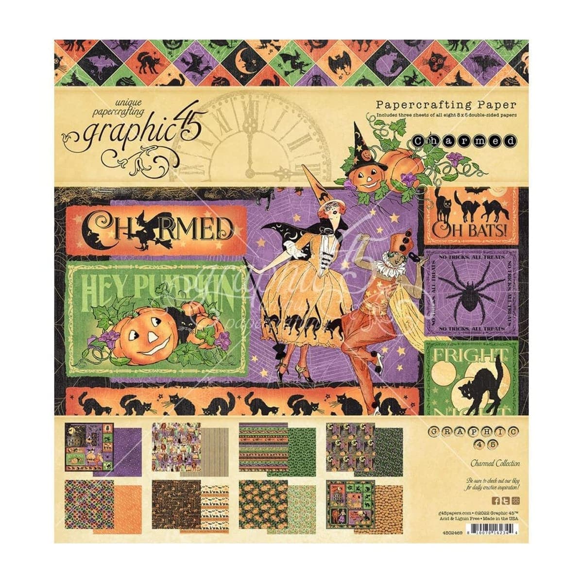 Graphic 45 Charmed 8 x 8 Collection Paper Pack